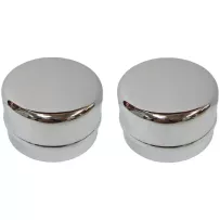 Set de 2 caches-moyeu chromés jantes 5x205 | Rétro Jante