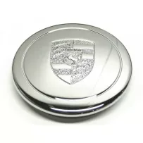 Cache-moyeu métal chromé jante Fuchs Porsche 911 (Standard ou Surélevé) | Rétro Jante