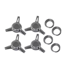Set de 4 enjoliveurs centraux 3 branches vintage | Rétro Jante