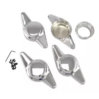 Set de 4 enjoliveurs centraux 2 branches vintage | Rétro Jante