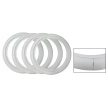 Set de 4 flancs blancs pneu 4,5 cm (10" à 17") | Rétro Jante