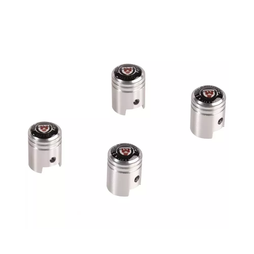 Set de 4 capuchons de valves aluminium Wolfsburg | Rétro Jante