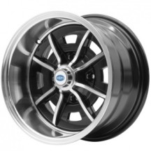 Jante SPRINTSTAR noire et polie 8x15" en 4x130 (ET -18)