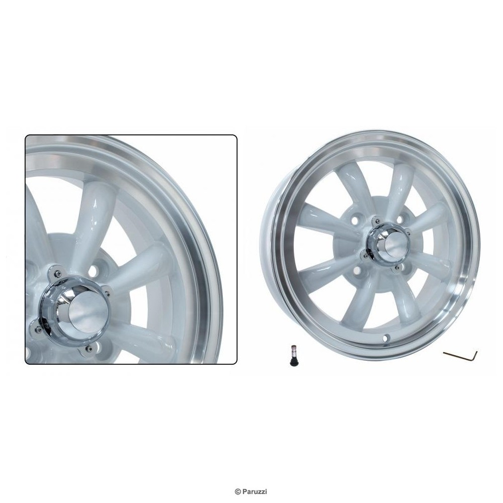 Jante blanche EMPI GT-8 (la pi√®ce)