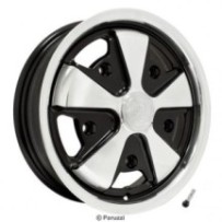 Jante alliage 911 polie d√©taill√©e en noire int/ext EMPI