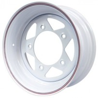VW 15" 5x205 Jante EMPI TRIANGULAR blanche