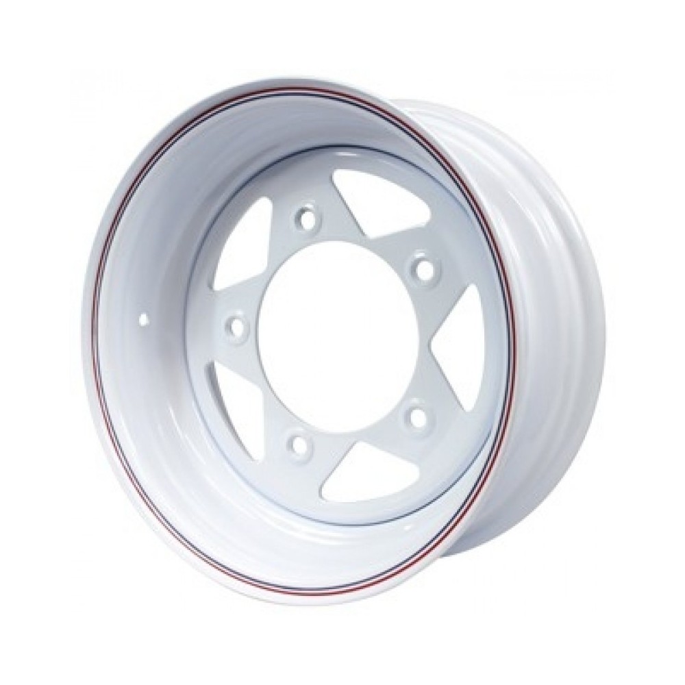 VW 15" 5x205 Jante EMPI TRIANGULAR blanche