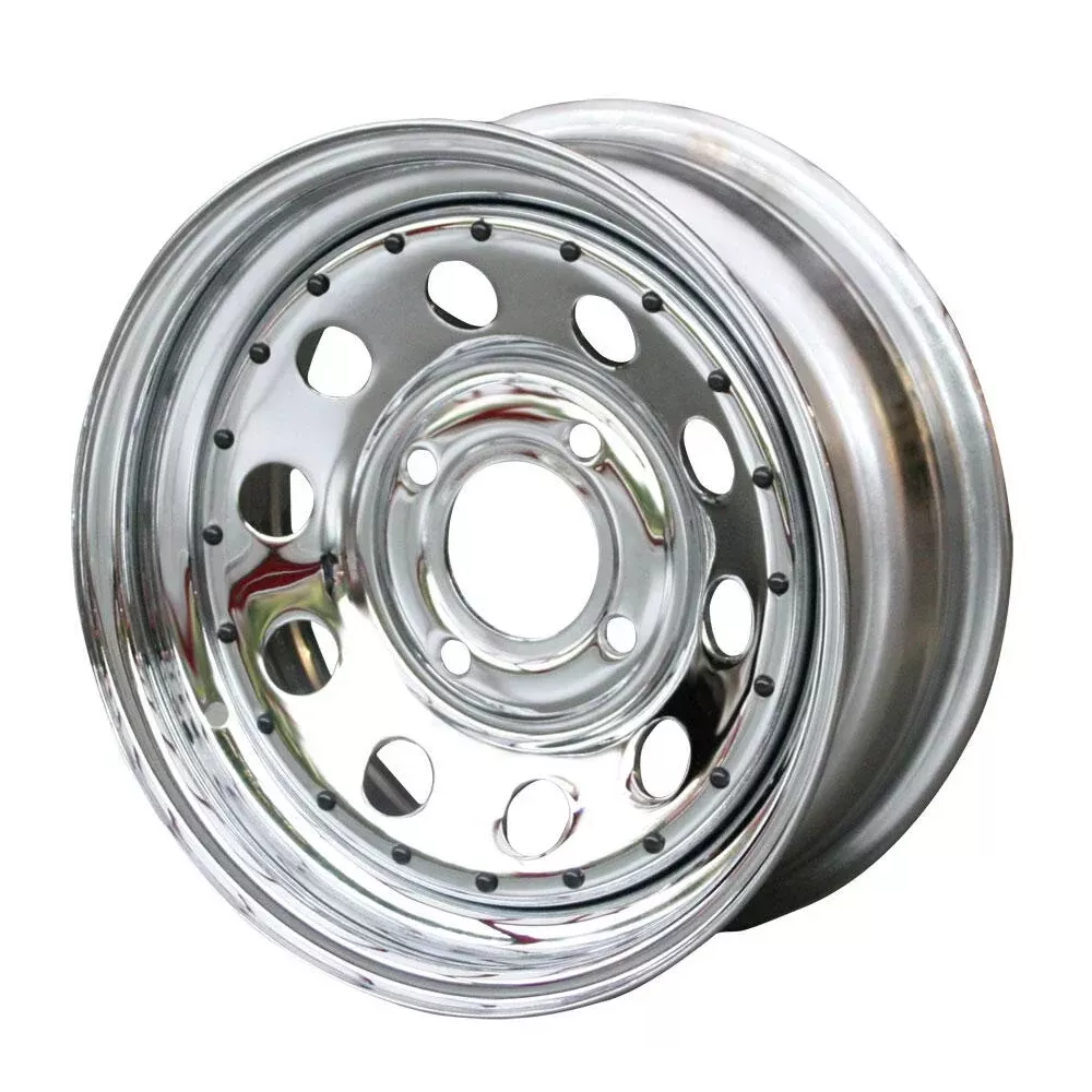 VW Roue Modular 4 trous Chromée 6x15" Pouces 4x130 | Retrojante
