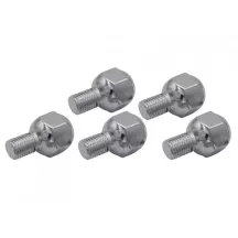 Set de 5 boulons de roue chromés appui bombé 12x1.5 | Rétro Jante