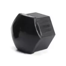 Cache-écrou de roue plastique noir 17mm 19mm | Rétro Jante