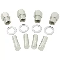 Set 4 écrous et goujons roue appui plat | Rétro Jante