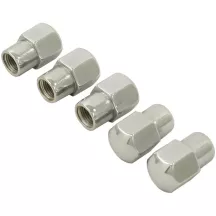 Set 5 écrous roue chromés appui plat 12x1.5 | Rétro Jante