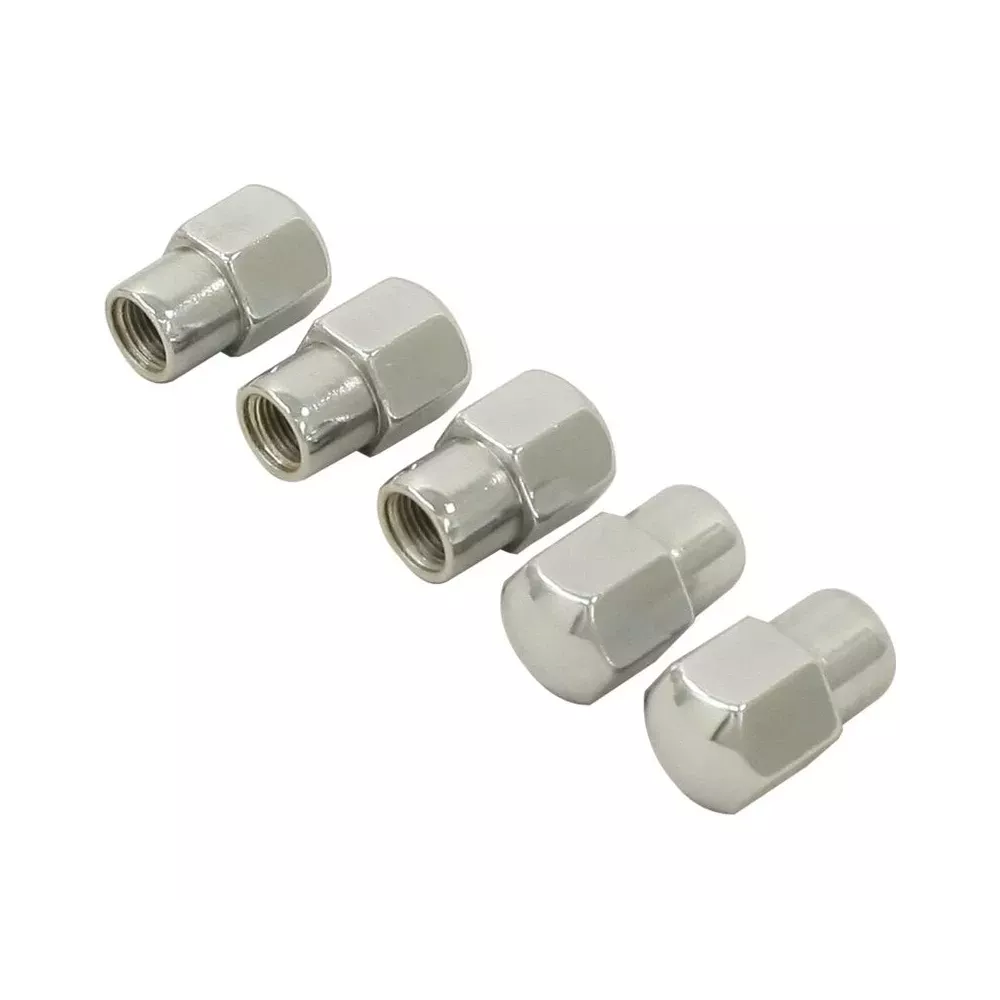 Set 5 écrous roue chromés appui plat 12x1.5 | Rétro Jante