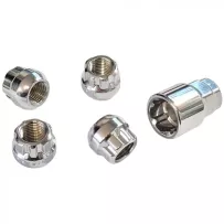et 4 écrous antivol roue appui bombé (12x1.5 / 14x1.5)