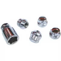 Set 4 écrous antivol roue appui conique (12x1.5 / 14x1.5)