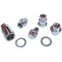 Set 4 écrous antivol roue appui plat 12x1.5 | Rétro Jante