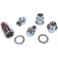 Set 4 écrous antivol roue appui plat 12x1.5 | Rétro Jante