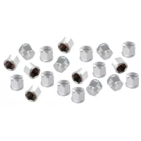 Set 20 cache-boulons écrous chromés 19mm | Rétro Jante