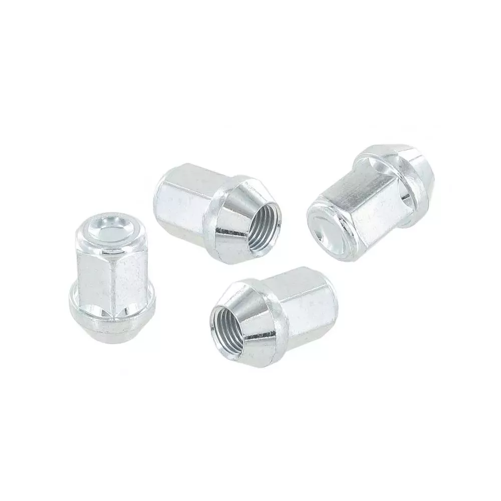 Set 4 écrous roue métal galvanisé conique 14x1.5 | Rétro Jante