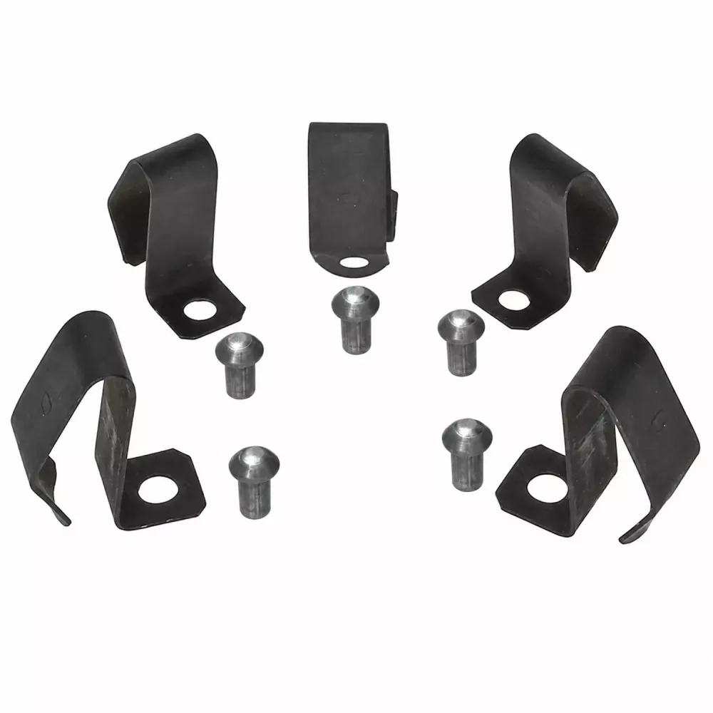 Set de 5 clips attaches enjoliveur roue avec rivets | Rétro Jante