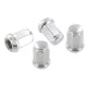 Set 5 écrous roue métal chromé 14x1.5 | Rétro Jante