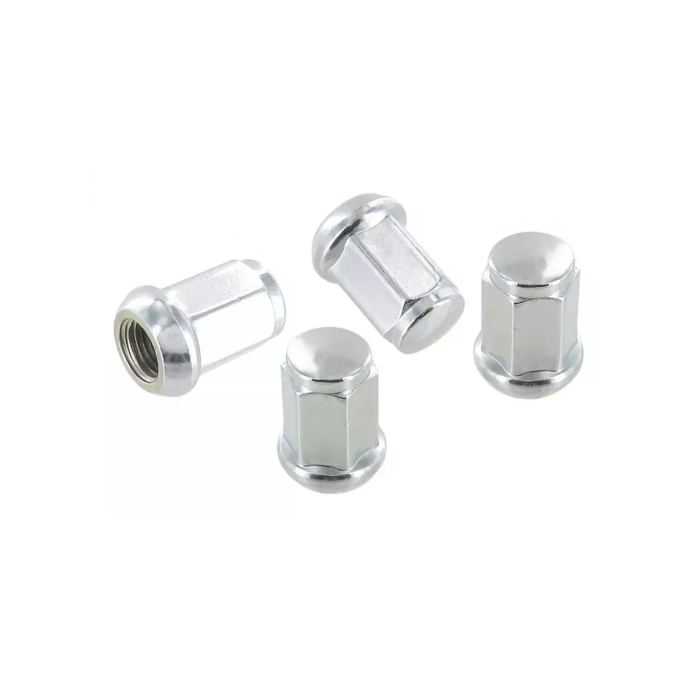 Set 5 écrous roue métal chromé 14x1.5 | Rétro Jante
